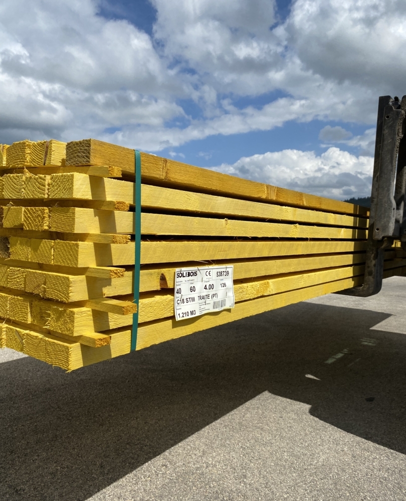 Demi-Chevron 40x60 mm – traité classe 2