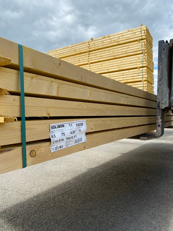 Chevron 63 x 75 mm – traité classe 2