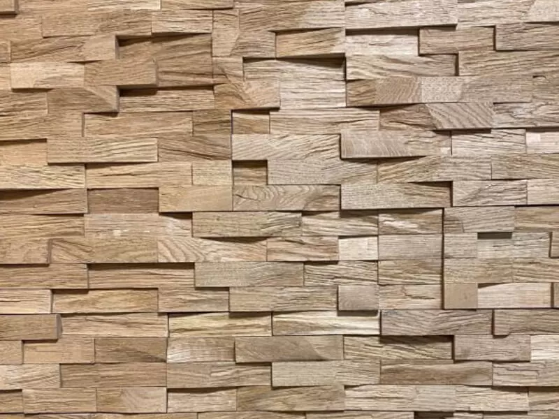 Parement 3D Chêne – Finition Eclatée - CROCHERE