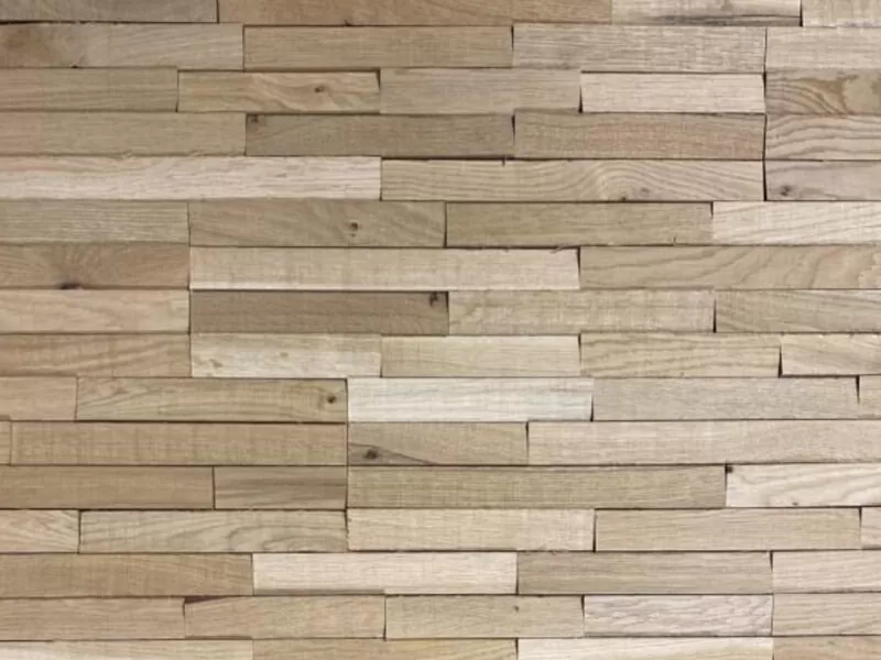 Parement 3D Chêne - Finition Scié en biais - CROCHERE